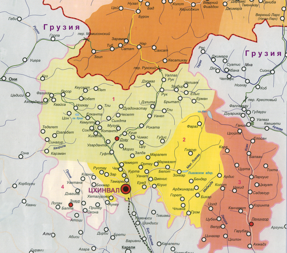 Показать на карте южную осетию. Карта Южная Осетия подробная с городами. Карта Южной Осетии подробная. Ю Осетия на карте. Республика Южная Осетия на карте.